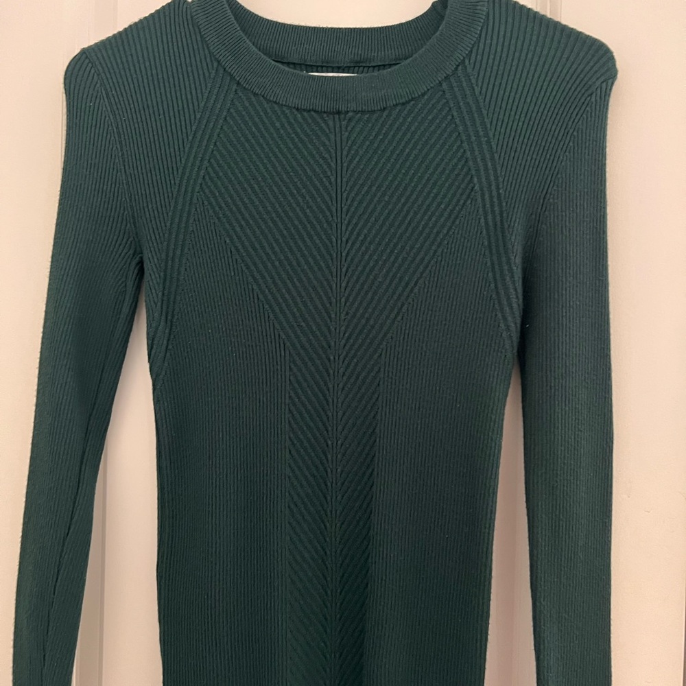 Nine West Black Ribbed Knit Top